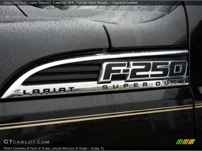 Tuxedo Black Metallic / Chaparral Leather 2011 Ford F250 Super Duty XLT Crew Cab 4x4