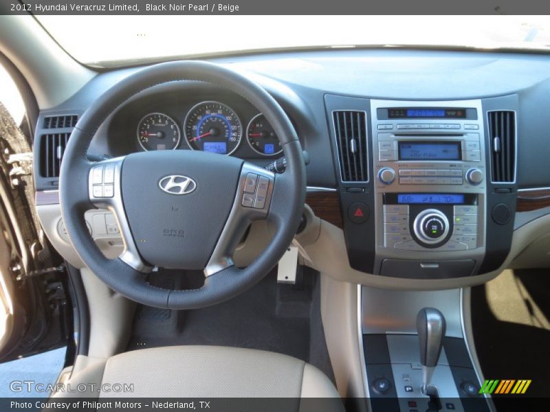 Black Noir Pearl / Beige 2012 Hyundai Veracruz Limited