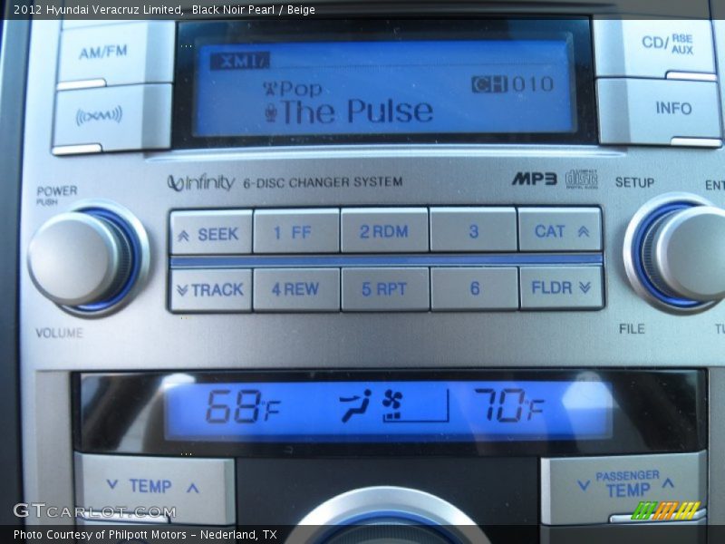 Black Noir Pearl / Beige 2012 Hyundai Veracruz Limited