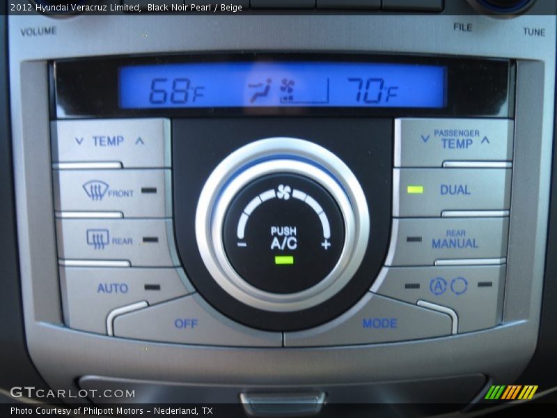 Black Noir Pearl / Beige 2012 Hyundai Veracruz Limited