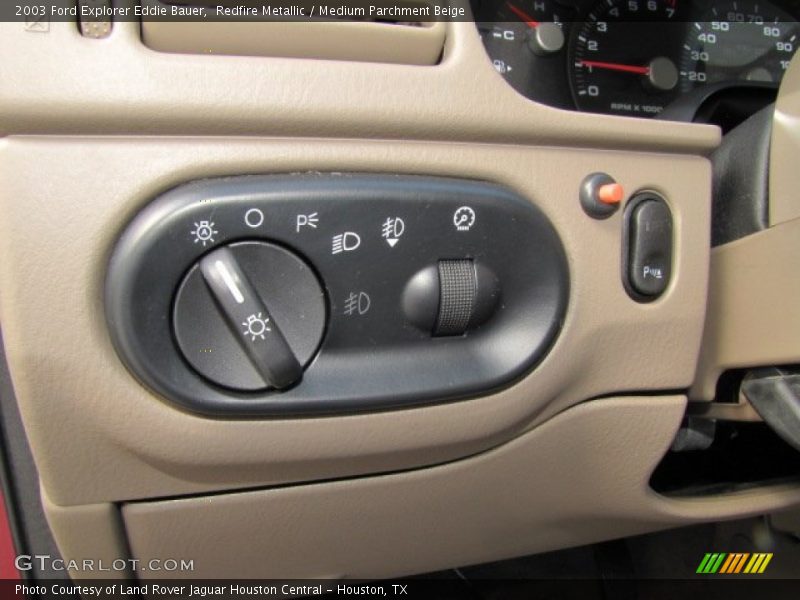 Controls of 2003 Explorer Eddie Bauer