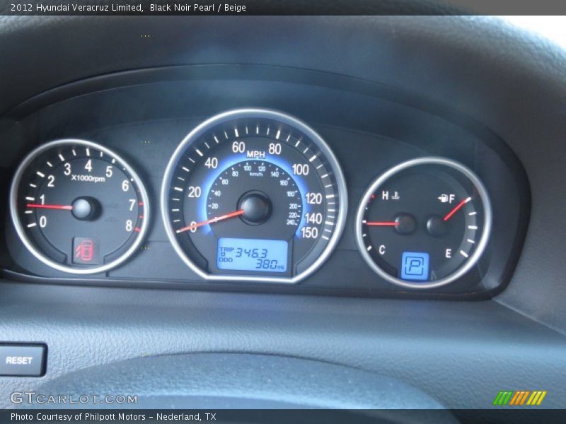 Black Noir Pearl / Beige 2012 Hyundai Veracruz Limited