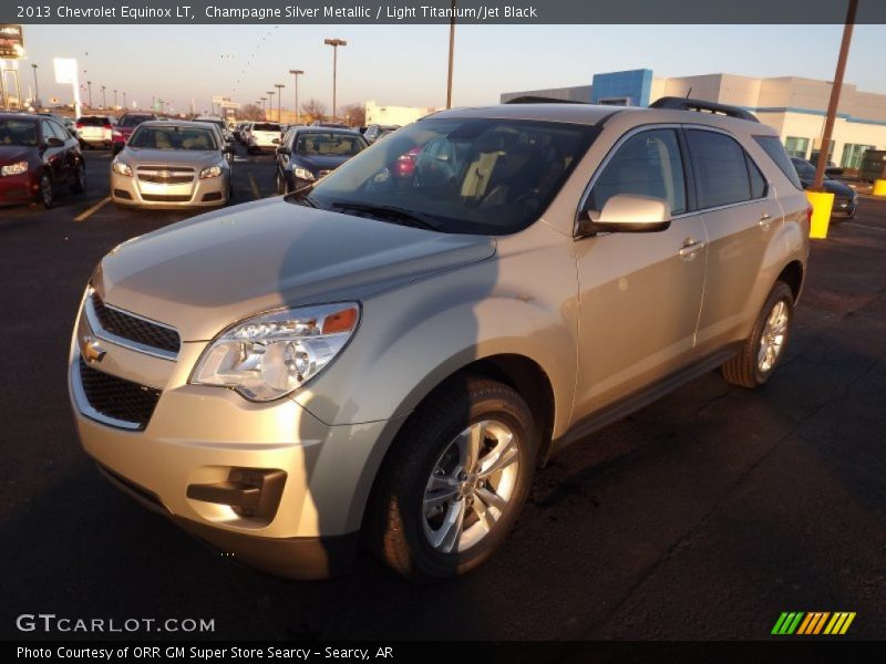 Champagne Silver Metallic / Light Titanium/Jet Black 2013 Chevrolet Equinox LT
