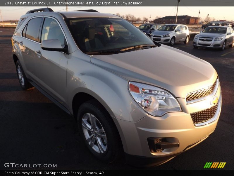 Champagne Silver Metallic / Light Titanium/Jet Black 2013 Chevrolet Equinox LT