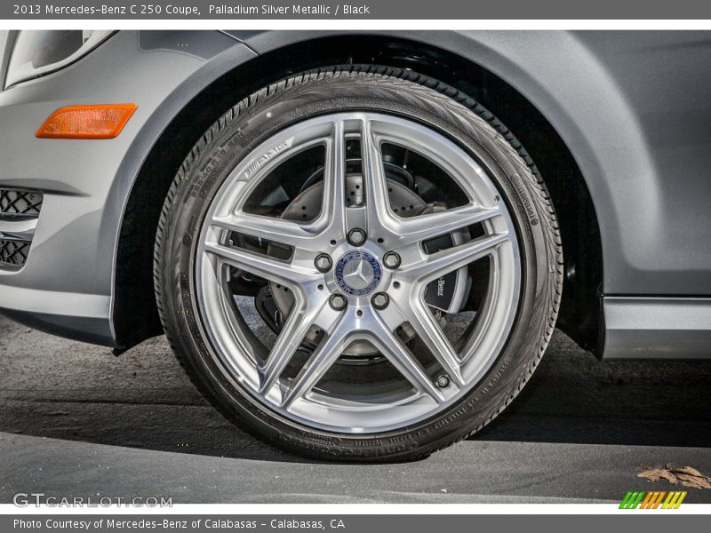 Palladium Silver Metallic / Black 2013 Mercedes-Benz C 250 Coupe