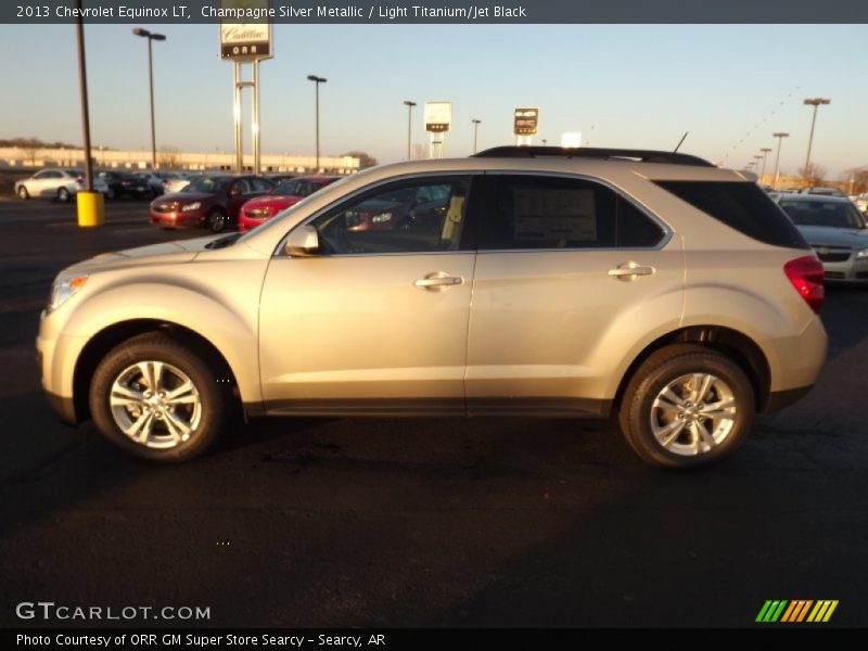 Champagne Silver Metallic / Light Titanium/Jet Black 2013 Chevrolet Equinox LT