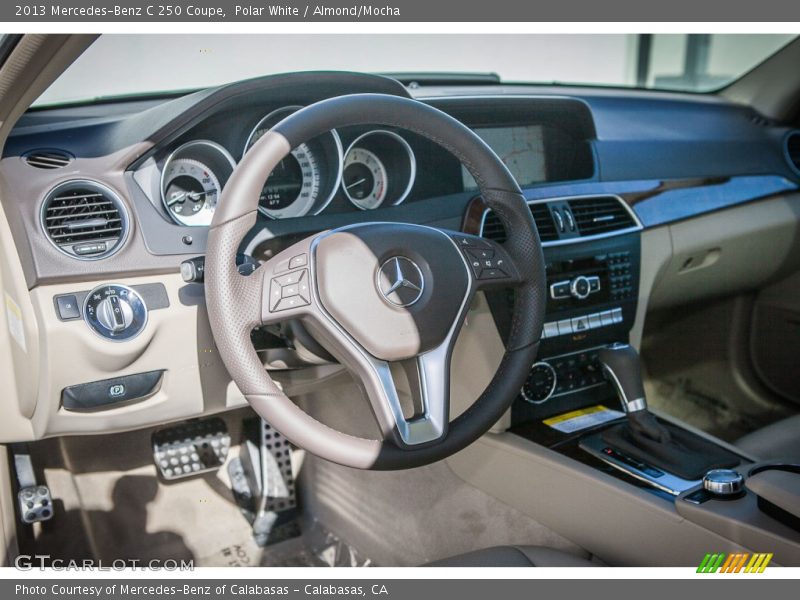 Polar White / Almond/Mocha 2013 Mercedes-Benz C 250 Coupe