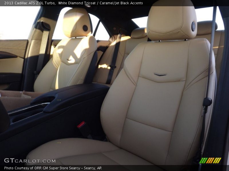 White Diamond Tricoat / Caramel/Jet Black Accents 2013 Cadillac ATS 2.0L Turbo