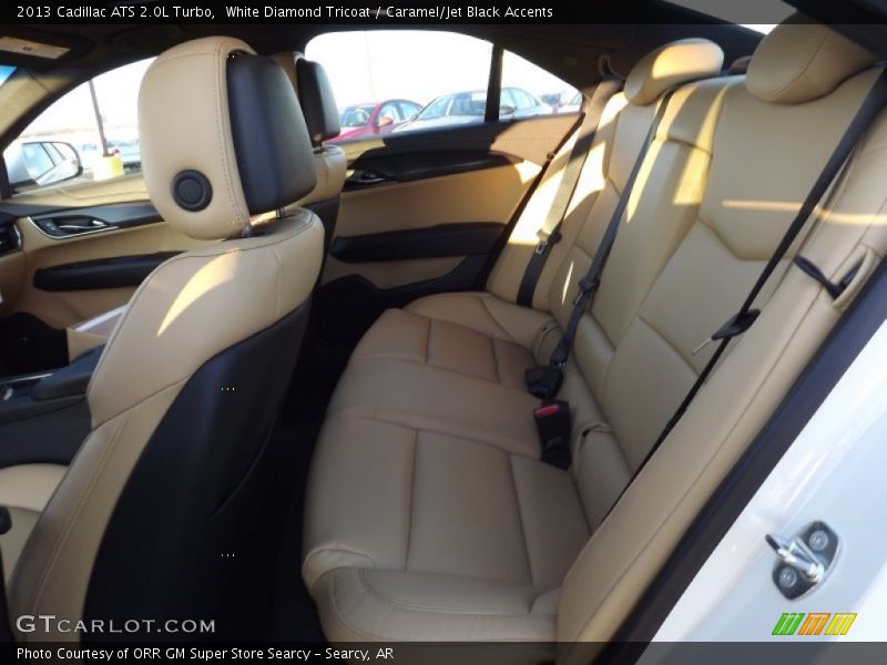 White Diamond Tricoat / Caramel/Jet Black Accents 2013 Cadillac ATS 2.0L Turbo