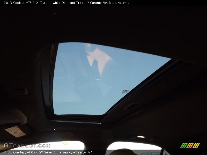 White Diamond Tricoat / Caramel/Jet Black Accents 2013 Cadillac ATS 2.0L Turbo