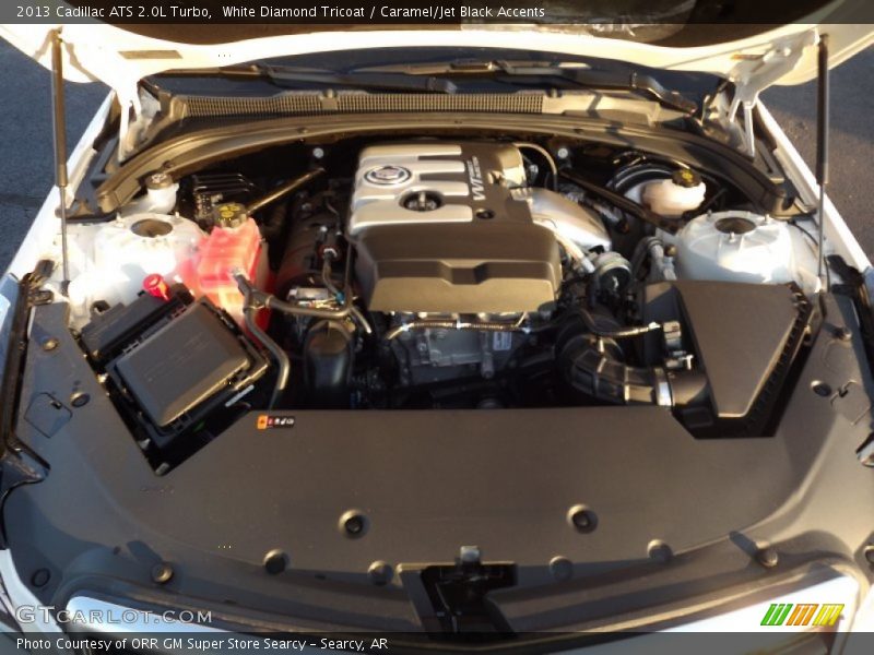 White Diamond Tricoat / Caramel/Jet Black Accents 2013 Cadillac ATS 2.0L Turbo