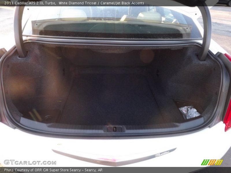 White Diamond Tricoat / Caramel/Jet Black Accents 2013 Cadillac ATS 2.0L Turbo
