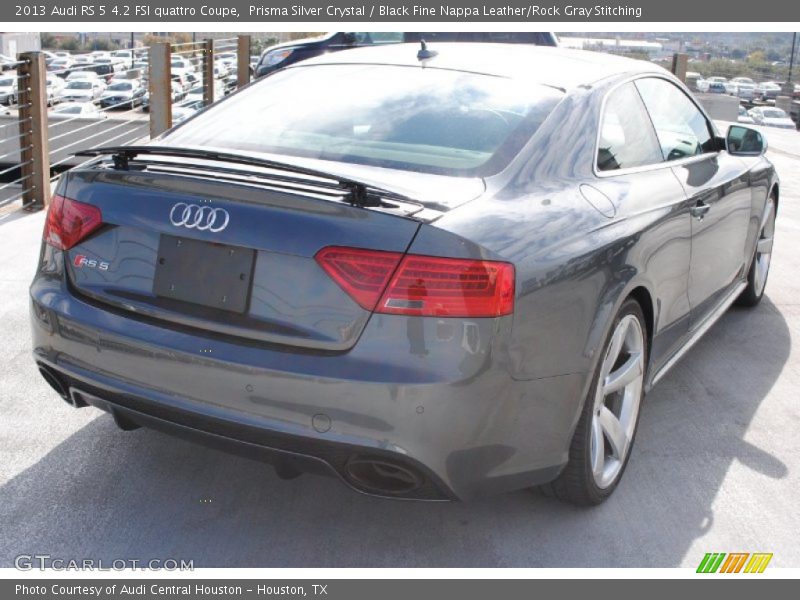 Prisma Silver Crystal / Black Fine Nappa Leather/Rock Gray Stitching 2013 Audi RS 5 4.2 FSI quattro Coupe