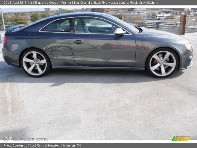 Prisma Silver Crystal / Black Fine Nappa Leather/Rock Gray Stitching 2013 Audi RS 5 4.2 FSI quattro Coupe