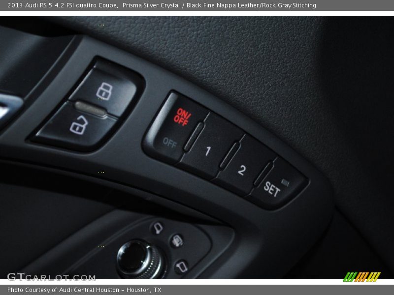 Prisma Silver Crystal / Black Fine Nappa Leather/Rock Gray Stitching 2013 Audi RS 5 4.2 FSI quattro Coupe
