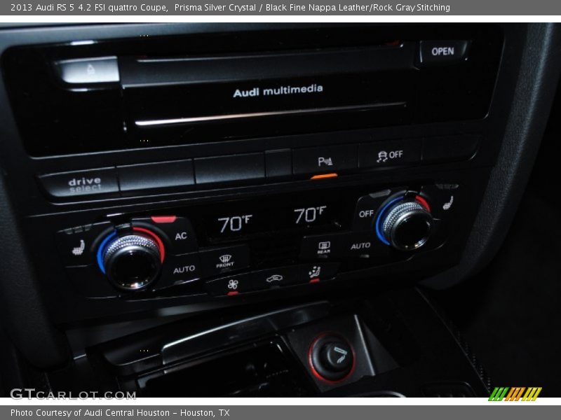Prisma Silver Crystal / Black Fine Nappa Leather/Rock Gray Stitching 2013 Audi RS 5 4.2 FSI quattro Coupe
