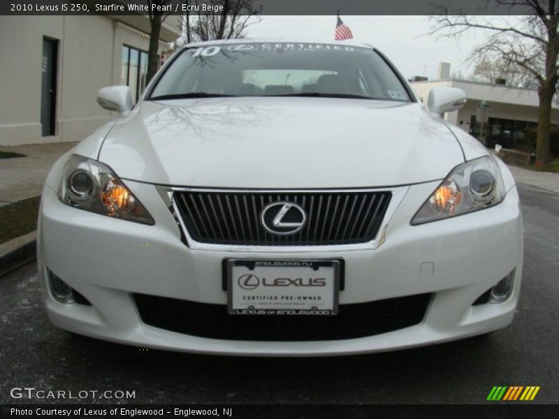 Starfire White Pearl / Ecru Beige 2010 Lexus IS 250