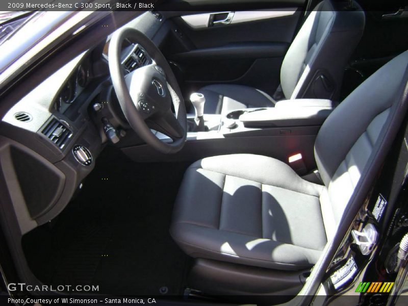 Black / Black 2009 Mercedes-Benz C 300 Sport