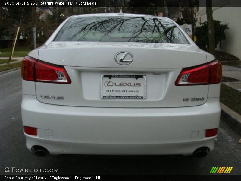 Starfire White Pearl / Ecru Beige 2010 Lexus IS 250