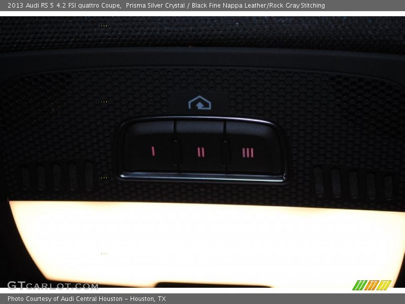 Prisma Silver Crystal / Black Fine Nappa Leather/Rock Gray Stitching 2013 Audi RS 5 4.2 FSI quattro Coupe