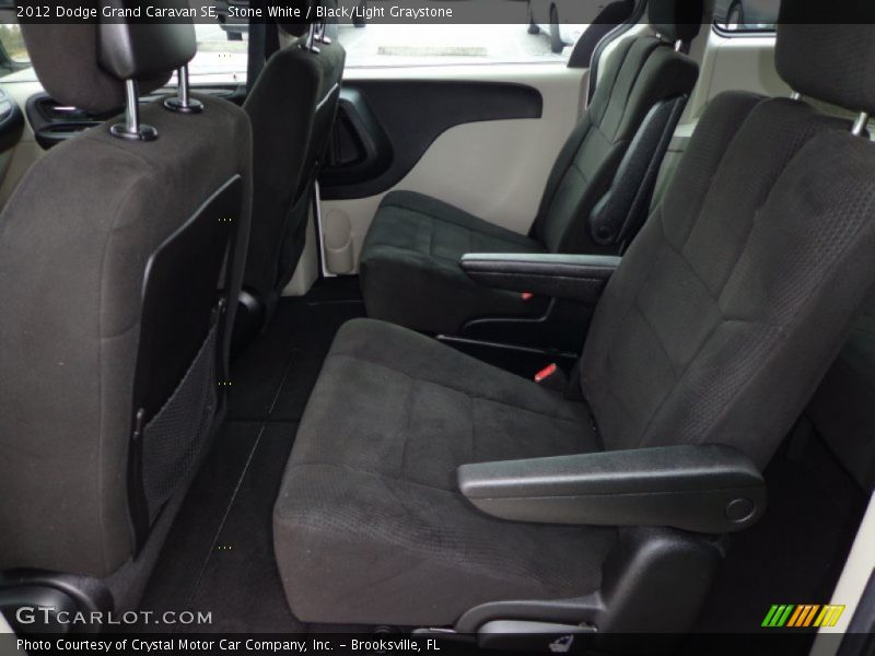 Stone White / Black/Light Graystone 2012 Dodge Grand Caravan SE