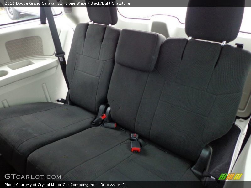 Stone White / Black/Light Graystone 2012 Dodge Grand Caravan SE