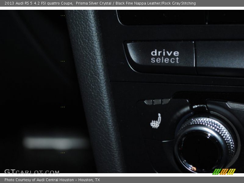 Prisma Silver Crystal / Black Fine Nappa Leather/Rock Gray Stitching 2013 Audi RS 5 4.2 FSI quattro Coupe