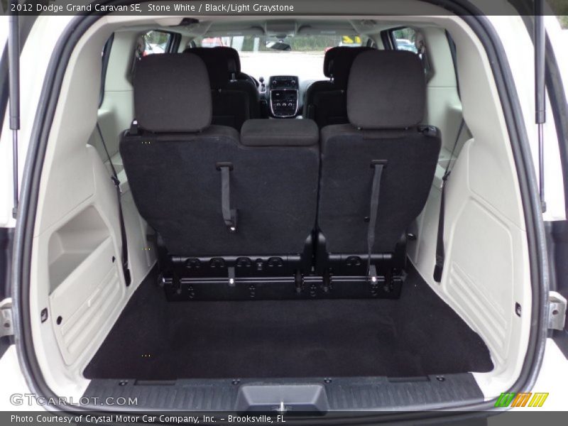 Stone White / Black/Light Graystone 2012 Dodge Grand Caravan SE