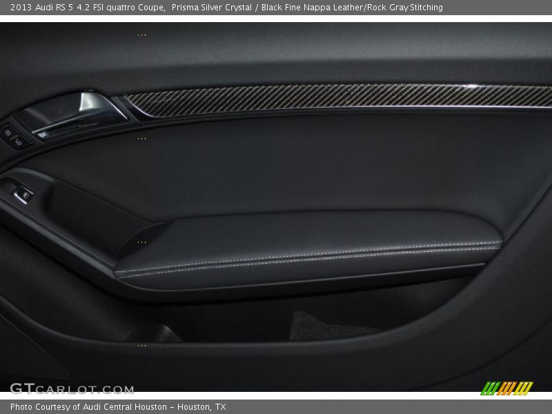 Prisma Silver Crystal / Black Fine Nappa Leather/Rock Gray Stitching 2013 Audi RS 5 4.2 FSI quattro Coupe