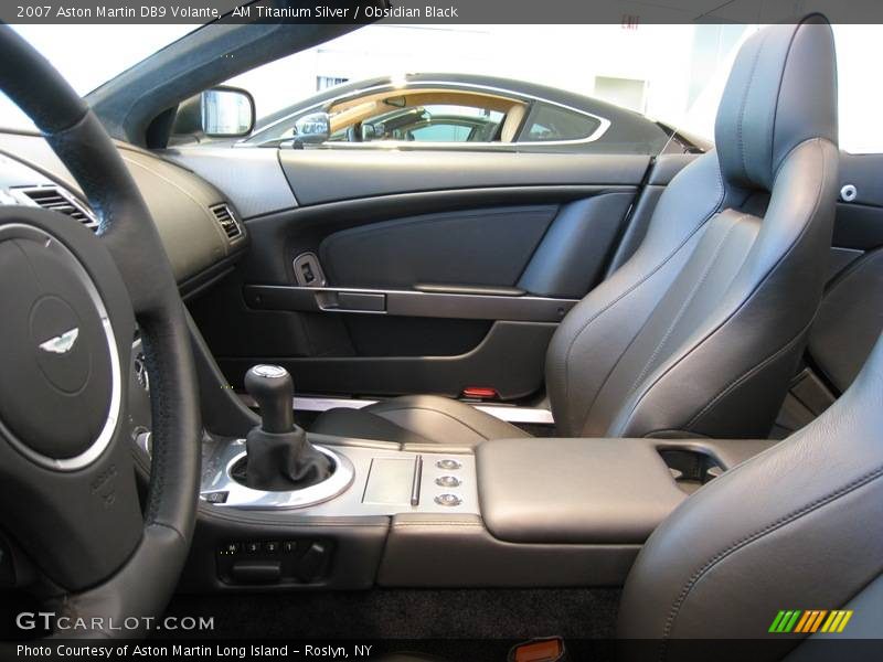 AM Titanium Silver / Obsidian Black 2007 Aston Martin DB9 Volante
