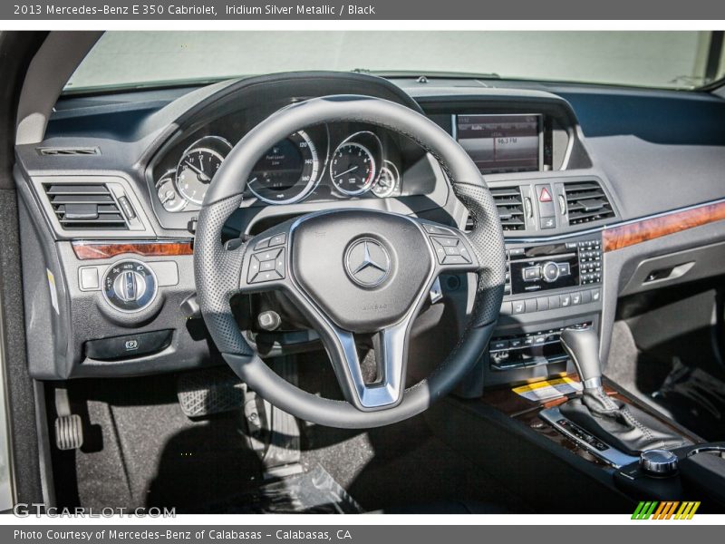 Iridium Silver Metallic / Black 2013 Mercedes-Benz E 350 Cabriolet