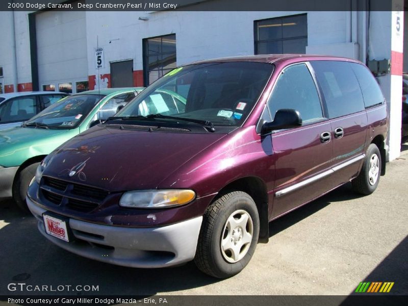 Deep Cranberry Pearl / Mist Grey 2000 Dodge Caravan
