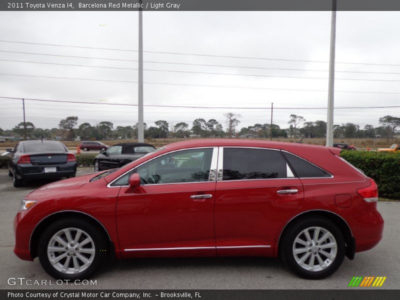 Barcelona Red Metallic / Light Gray 2011 Toyota Venza I4