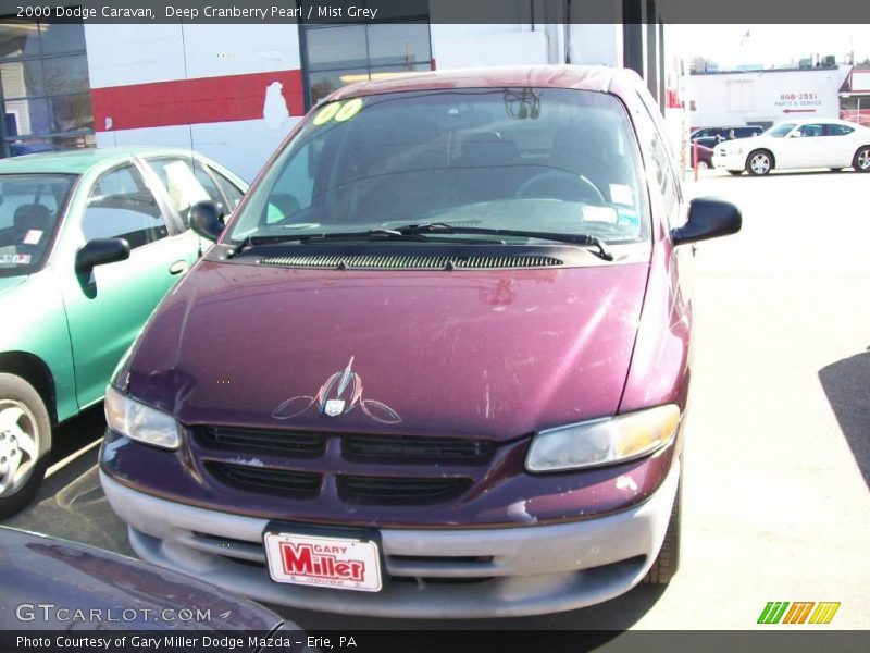 Deep Cranberry Pearl / Mist Grey 2000 Dodge Caravan