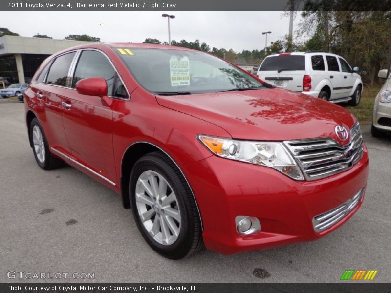 Barcelona Red Metallic / Light Gray 2011 Toyota Venza I4