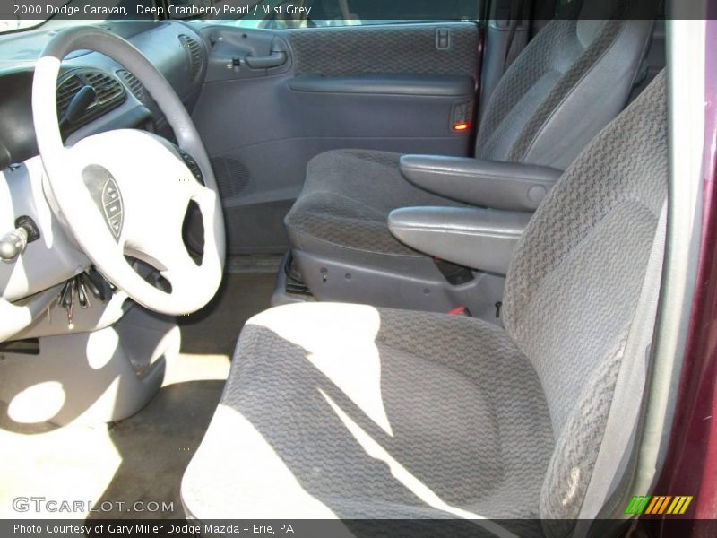 Deep Cranberry Pearl / Mist Grey 2000 Dodge Caravan