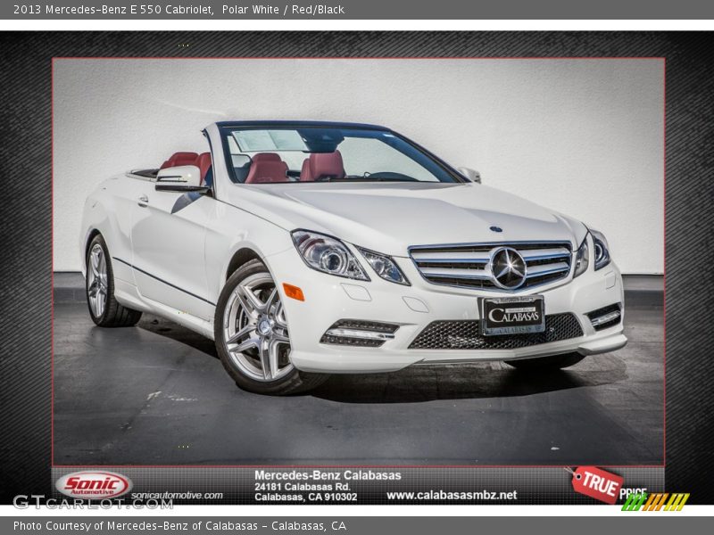 Polar White / Red/Black 2013 Mercedes-Benz E 550 Cabriolet