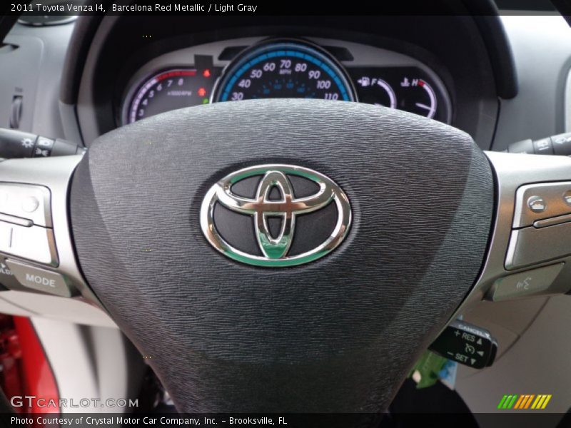 Barcelona Red Metallic / Light Gray 2011 Toyota Venza I4