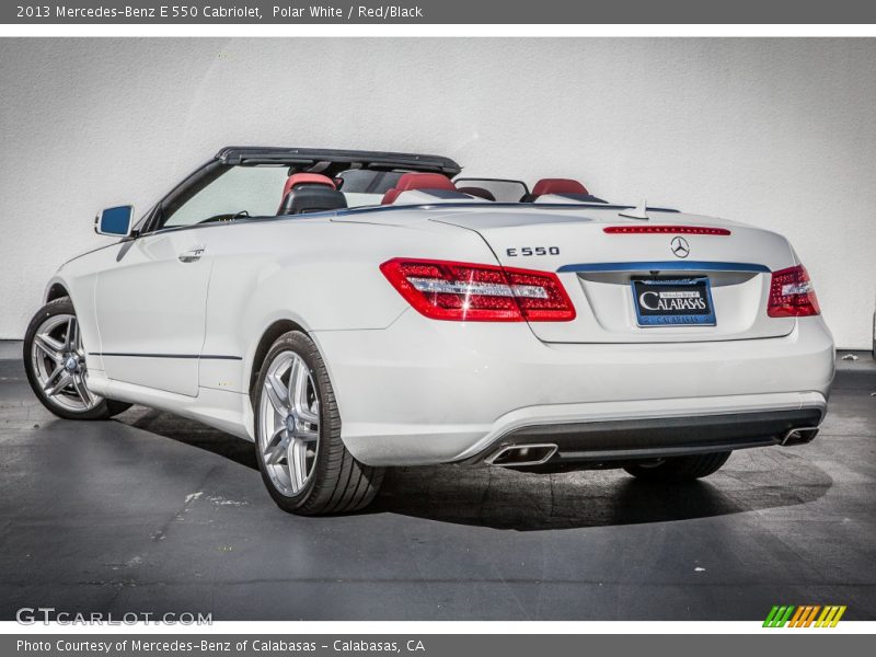 Polar White / Red/Black 2013 Mercedes-Benz E 550 Cabriolet