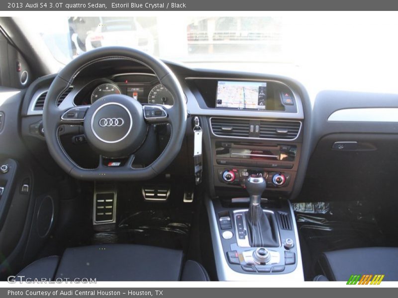Estoril Blue Crystal / Black 2013 Audi S4 3.0T quattro Sedan