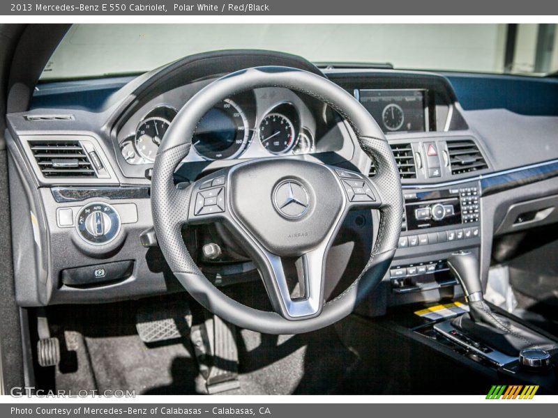 Polar White / Red/Black 2013 Mercedes-Benz E 550 Cabriolet