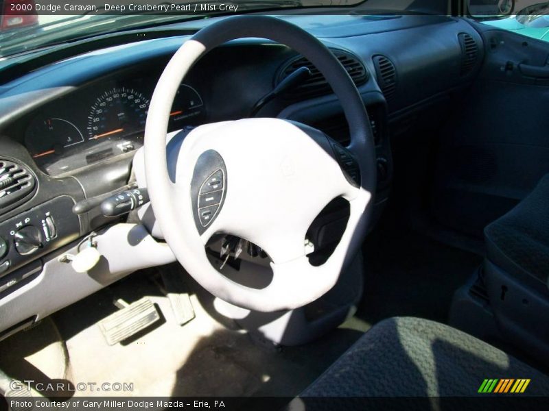 Deep Cranberry Pearl / Mist Grey 2000 Dodge Caravan