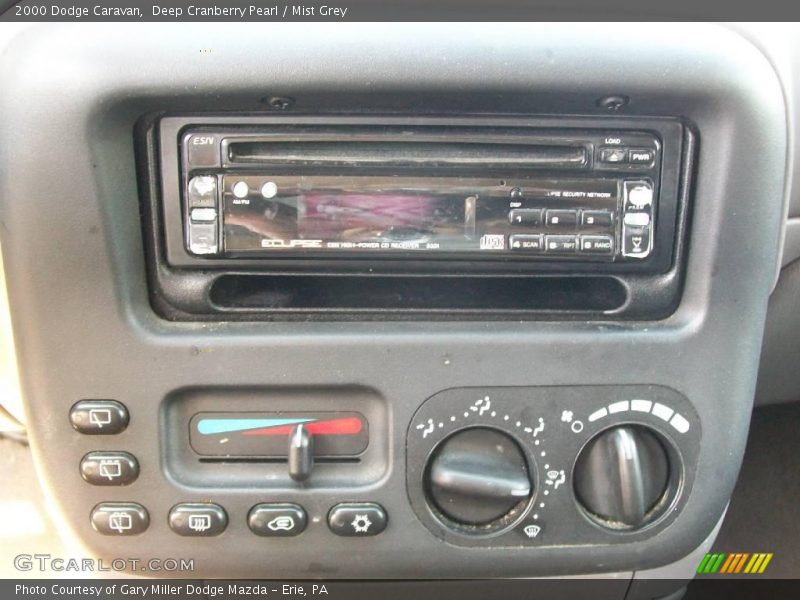 Deep Cranberry Pearl / Mist Grey 2000 Dodge Caravan