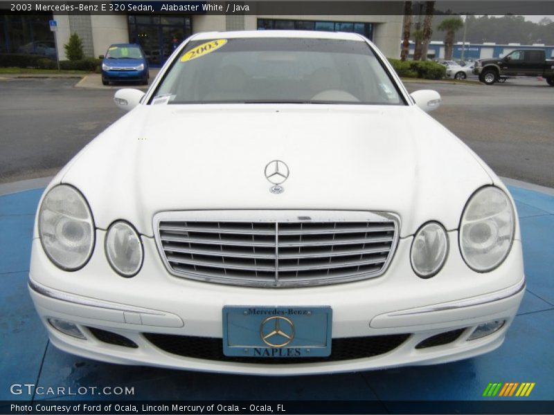 Alabaster White / Java 2003 Mercedes-Benz E 320 Sedan