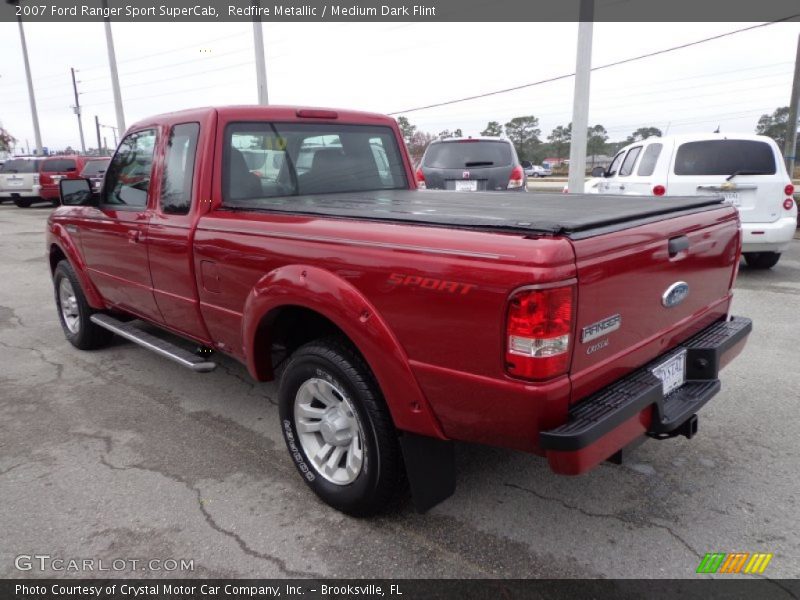 Redfire Metallic / Medium Dark Flint 2007 Ford Ranger Sport SuperCab