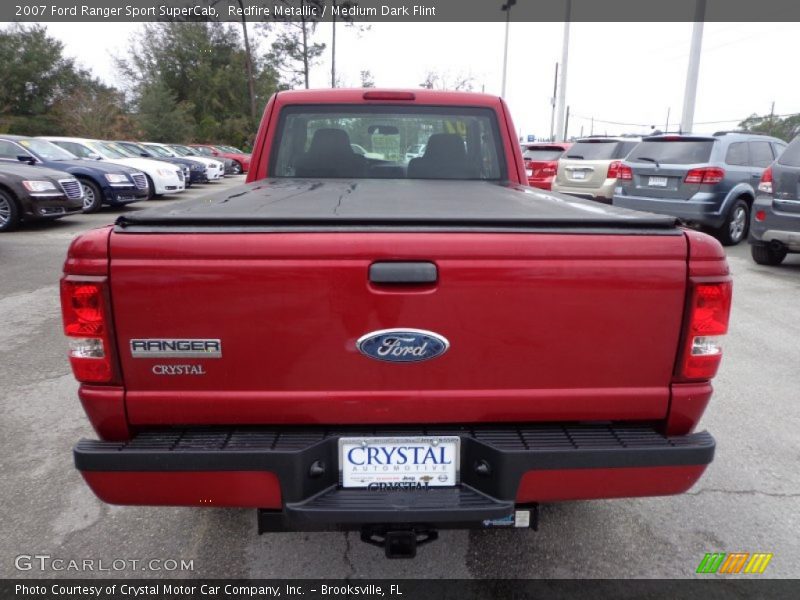 Redfire Metallic / Medium Dark Flint 2007 Ford Ranger Sport SuperCab