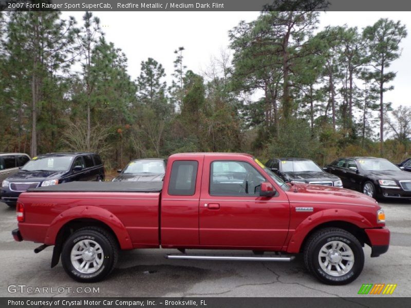 Redfire Metallic / Medium Dark Flint 2007 Ford Ranger Sport SuperCab
