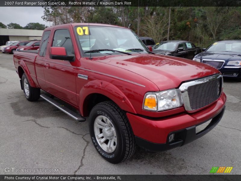 Redfire Metallic / Medium Dark Flint 2007 Ford Ranger Sport SuperCab