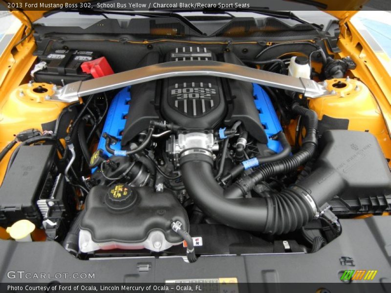  2013 Mustang Boss 302 Engine - 5.0 Liter 302 Hi-Po DOHC 32-Valve Ti-VCT V8