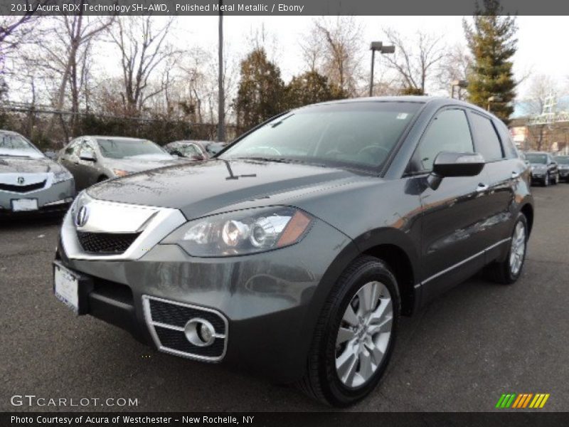 Polished Metal Metallic / Ebony 2011 Acura RDX Technology SH-AWD